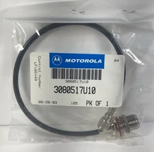 Motorola 3080517U10 Mini-UHF To N Bulkhead RF Adapter Cable for CDM Series Radio