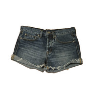 Urban Outfitters BDG Denim Shorts Distressed Raw Hem Button Fly Size 26 no tag 