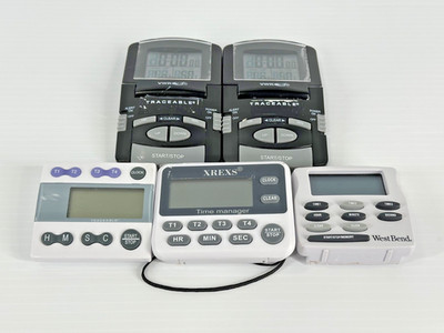 Lot of 5 Digital Kitchen Lab Timers Traceable VWR West Bend XREXS