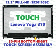 Lenovo Yoga 370 20JH 20JJ M133NWF4 R3 FHD LCD Display Touch Screen Assembly