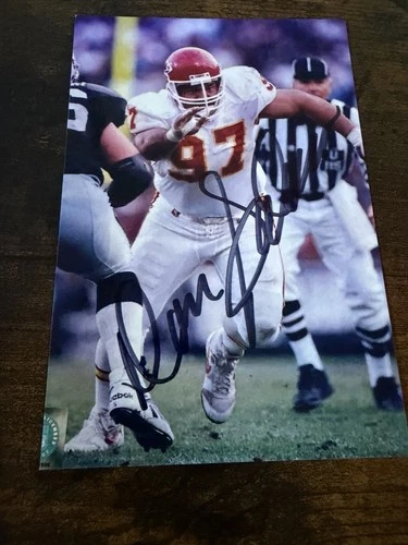 Kansas City Chiefs DAN SALEAUMUA Signed 4x6 Photo FOOTBALL AUTOGRAPH