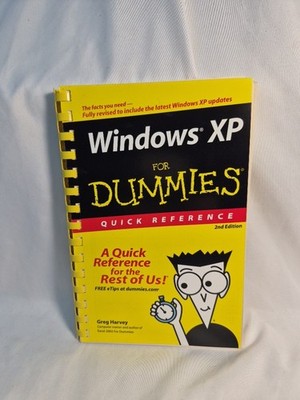 Windows XP for Dummies  : Quick Reference by Greg Harvey (2003, Bound Paperback)