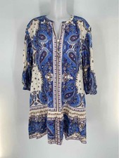 Size M LOFT Blue Print Dress