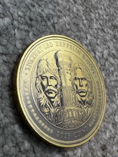 Led Zeppelin Laser Etched Coin Engraved Music Collectible Keepsake