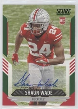2021 Score Rookies Green Signatures Shaun Wade #342 Rookie Auto RC 1ew5