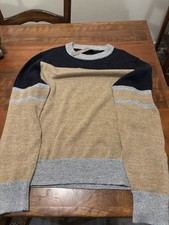 J.Crew/Jeans Men's Multicolor Sweater Cotton/Wool Crew Neck Size: L