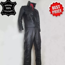 Elvis Presley 1968 Comeback Special Soft Skin Black Leather Suit Tribute Artist