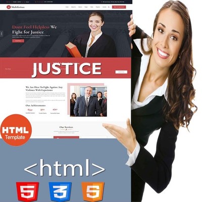 Justice & Lawyer | Full HTML Website Template - Bootstrap Responsive website