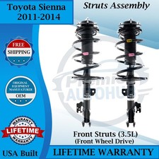 Kyb Oem Front Strut Assembly For 2011-2014 Toyota Sienna 2wd Lifetime Warranty Kyb Oem Front Strut Assembly For 2011-2014 Toyota Sienna 2wd Lifetime Warranty