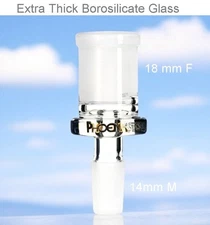 Phoenix ⭐18mm Female To 14mm Male Glass Adapter Connector EXTRA EXTRA THICK 2025