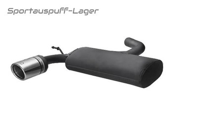 Ulter Sportauspuff Audi A3 8P SPORTBACK 2004- 90mm eingerollt abgeschrägt