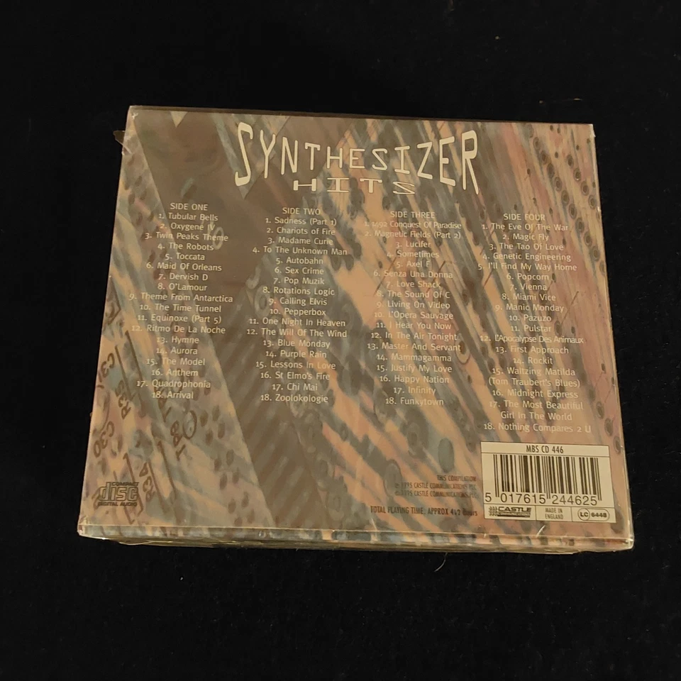 SYNTHESIZER HITS ~ 4CD box set ~ 72 tracks SEALED Twin Peaks Miami Vice Popcorn - Image 2 of 4