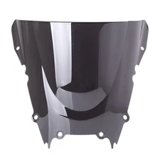 Windshield Windscreen Wind Screen Double Bubble Fits Yamaha YZF R6 1999-02 Black