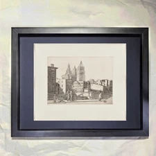 Reginald Marsh "A Morning in May" CUSTOM FRAMED Art