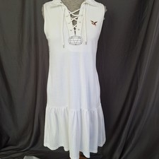 L 'American Living' Low Waistline Sleeveless Collared Dress Preppy Old Money YES
