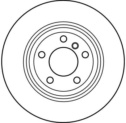 Disque de frein TRW DF4189 en fonte grise ventilé pour berlines familiales