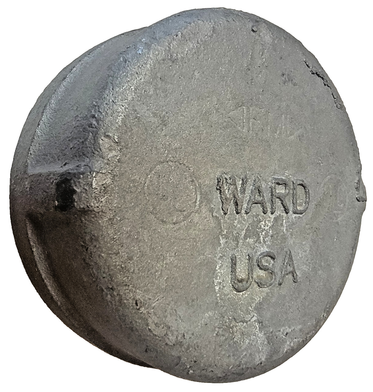Ward 4" Malleable Iron Galvanized Cap Pipe Fitting