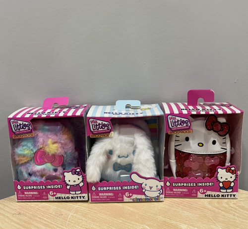 Set Of 3 Sanrio REAL LITTLES HELLO KITTY Mini Backpacks NEW