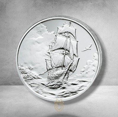 1 oz Silbermünze  Segelschiff    Ascension Island 2025