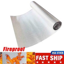 20 X 12 Embossed Heat Shield High Temp Thermal Barrier Ss304 Exhaust Wrap