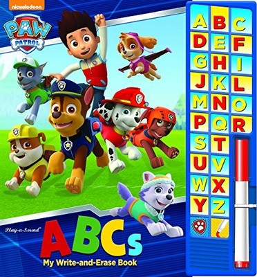 PAW PATROL LET'S WRITE THE ALPHABET WRITE AND ERASE SOUND By Editors Of Phoenix