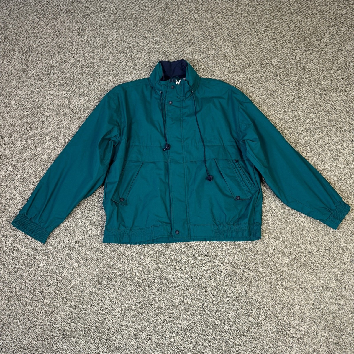 Towne London Fog Vintage Full Zip Waterproof Jacket US Men's XL