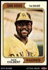 1974 Topps #125 Nate Colbert Padres VARIATION 6 - EX/MT