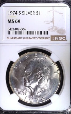 MS 69 Graded Eisenhower Dollars (1971-1978) for sale | eBay
