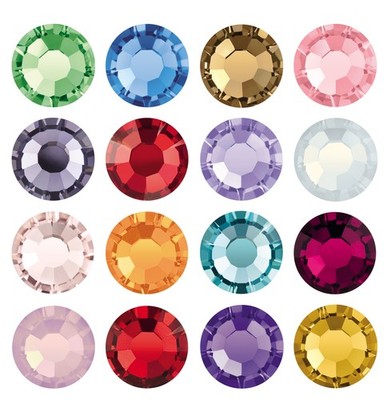 Original PRECIOSA Chaton Rose MAXIMA Flat Backs No Hotfix Crystals More Colors