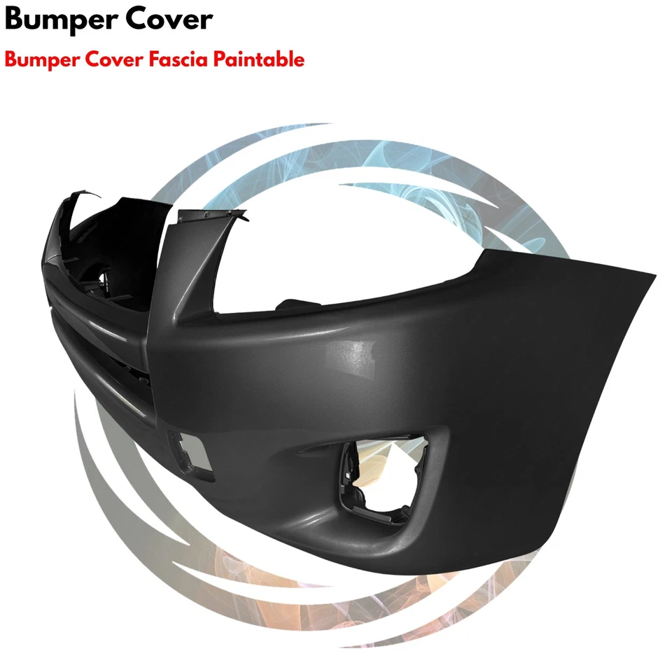 Front Bumper Cover Fascia & Fog Light Assembly Kit For 2009-2012 Toyota RAV4 Foto 3 de 4