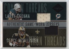 2004 Leaf Limited Common Threads 5/50 Deuce McAllister Larry Csonka HOF 0c3