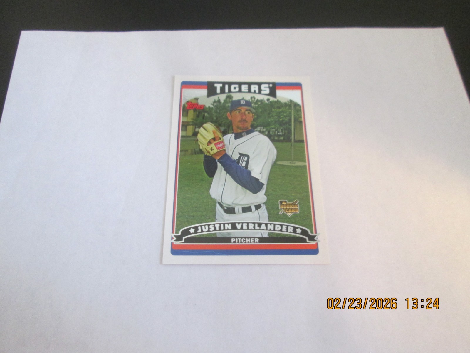 JUSTIN VERLANDER TIGERS 2006 TOPPS ROOKIE CARD #641