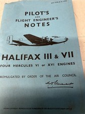 Pilots and flight engineer’s Notes for HALIFAX 111 AND V11