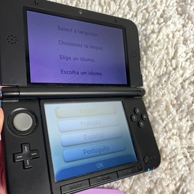 Nintendo 3DS XL Blue Black Handheld Console Handheld System SPR-001 FOR PARTS