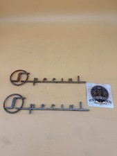 1955-1956 Buick Special Quarter Panel Emblem Scripts 1167052 Original Pair 1955-1956 Buick Special Quarter Panel Emblem Scripts 1167052 Original Pair