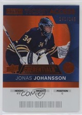 2021 Credentials 2020-21 Debut Ticket Access Orange /149 Jonas Johansson #88 6o3