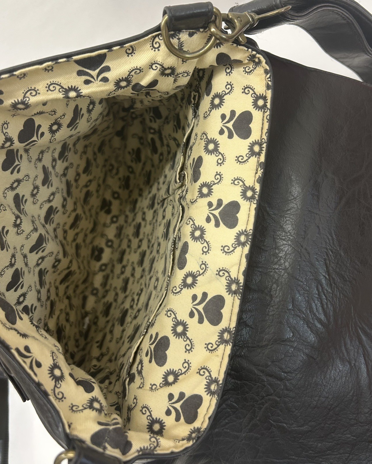 Loungefly Owl Patchwork Large Brown Crossbody Bag… - image 6