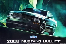 2008 BULLITT Mustang Ford Promo Poster * New Not Reprint! * Ships FREE to USA!