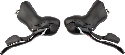 microSHIFT R10 Drop Bar Shift Lever Set - 2 x 10-Speed, Shimano Compatible, Blac