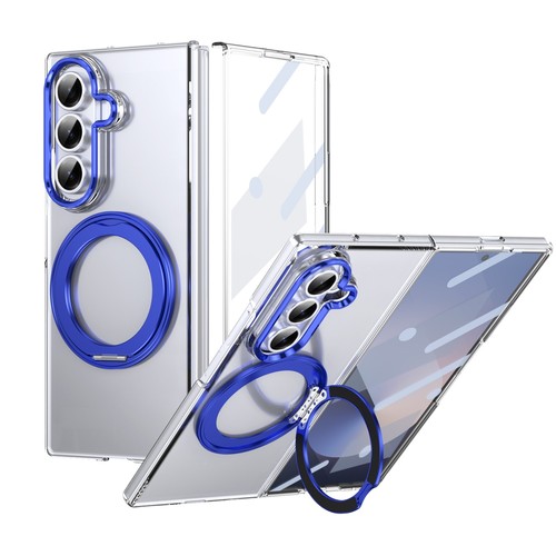 Transparent Rotating Stand Case with Glass Film For Samsung Galaxy Z Fold7/6/5/4 - 第 11/14 張圖片