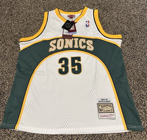 Kevin Durant Seattle SuperSonics 2007-08 White Swingman Player Jersey Boys XL