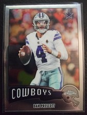 2025 Topps Chrome Football Dak Prescott 1975-10 Retro Throwback