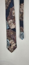 Floral Paisley Print Men's Tie Made in USA
