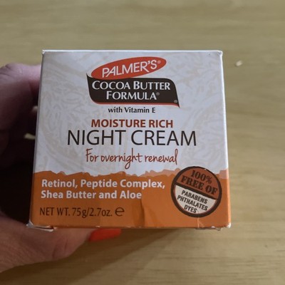 Palmers Cocoa Butter Formula  Vitamin E Moisture Rich Night Cream 2.7 oz ~ NEW ~