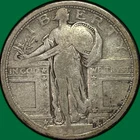 1917-D Type 1 Standing Liberty Quarter Very Good VG Coin #37120