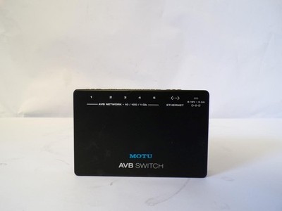 Motu AVB SWITCH 5-Port Audio & Video Ethernet Bridging Switch (J284)