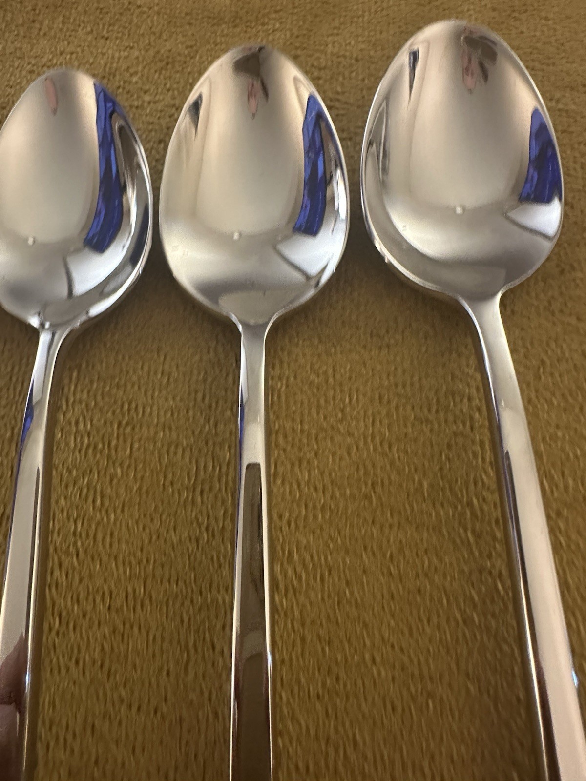 (5) TEASPOONS Cambridge Chop Conversation 18/10 Stainless **EXCELLENT** thumbnail 2