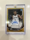 Victor Wembanyama 2025-26 Topps Bowman Chrome Gold Mojo Autograph /50