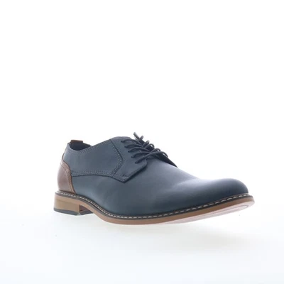 Steve Madden Agap richelieu pour hommes en cuir bleu 44.5 - Photo 1/4