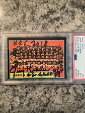 Jerry Kramer 1962 Topps Signed Packers Team Card HOF PSA 4 9 Auto